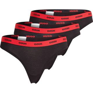 Pakke med tre par g-strenge i bomuld med stræk