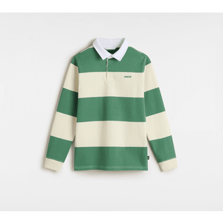 Vans - Kids Ward Rugby Knit Polo (8-14 Years), Green, Size: XL - Green - XL