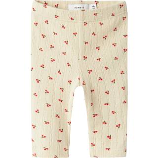 Name It Leggings Summer Sand Med Kirsebær
