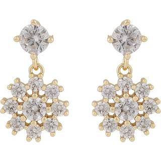 SNÖ of Sweden Trinnie Small Pendant Earring Gold/Clear