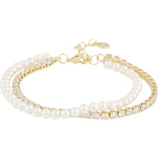 SNÖ Of Sweden Lucy Double Bracelet Gold White Onesize