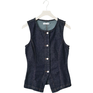 Gina Tricot-Tailored denim vest-Veste-Blå-XS-Dame