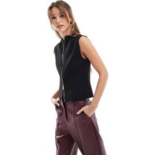 Marcella Zip Vest, Black, L