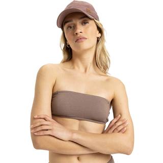Roxy Women's Lasca Bandeau Bikinitop Damer størrelse L farve pink