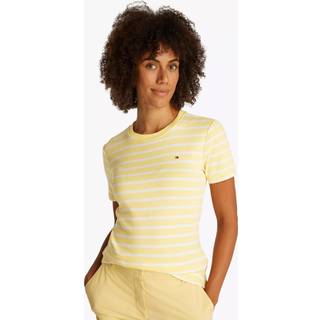 Tommy Hilfiger Slim Rund hals Kortærmet 100% Bomuld T-shirtMiddel