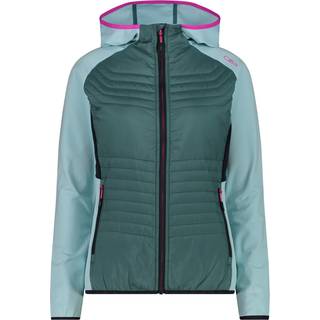 CMP Women's Performance Jacket Fix Hood Hybrid Syntetisk jakke Damer størrelse 46 farve turkis/blå
