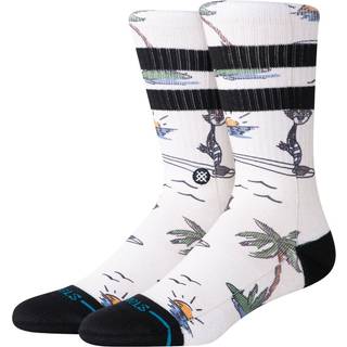 Stance Kool Katz Surf Crew Socks - M - canvas
