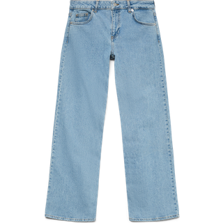 Alexis Wide Denim Jeans, Light Blue Denim, W31/L32