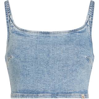 Denim Bralette Top - Denim - XS