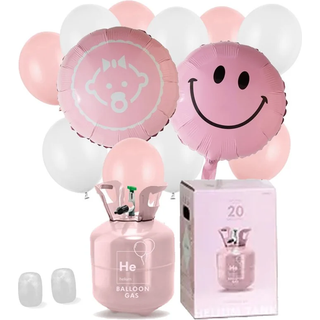 1 sæt Konfirmation balloner og Helium Kit inkl. snor- Sæt nr. 17