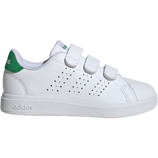Advantage Base 2.0 Kids sko - Cloud White / Cloud White / Green - 31 1/2