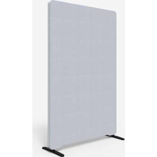 Lintex Edge Floor skærmvæg 100x150cm lys grå med hvid liste