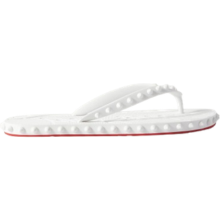 Christian Louboutin Super Loubi Flip spiked thong sandals - white - EU 39