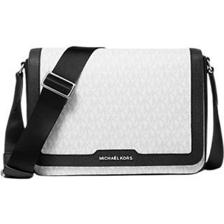 MK Hudson Signature Logo Crossbody Bag - White - Michael Kors - ONE SIZE