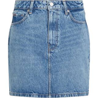 Faded Denim Mini Skirt
