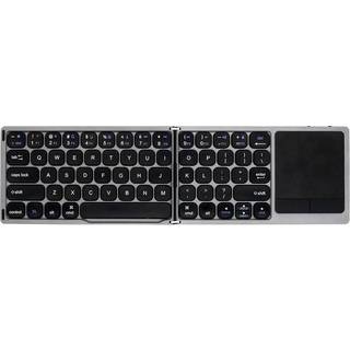 NÖRDIC Bluetooth-tastatur med touchpad US Layout 64-taster MacOS, iOS, Windows, Android