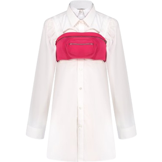 Double Collar Bumbag Shirt, XXS