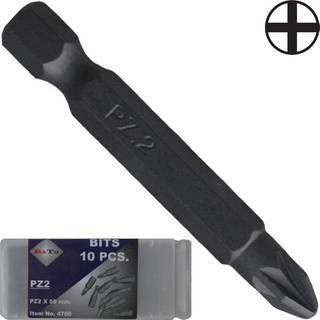 BATO Bits krydskærv 50mm. 10stk 1/4" - PH2