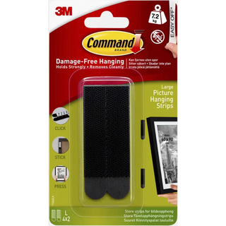 3M Command Strips til billedophæng, sort