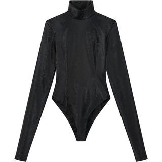 Black Turtleneck Bodysuit, XXL