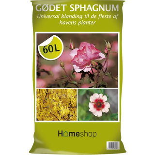 Homeshop Gødet Sphagnum  60lt ✓ På lager - klar til levering og afhentning