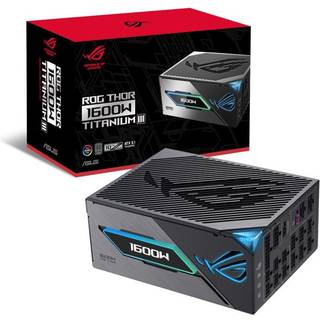 ASUS ROG Thor 1600W Titanium III Strømforsyning - 1600 Watt - 135 mm - ATX 3.1 - 80 Plus Titanium certified