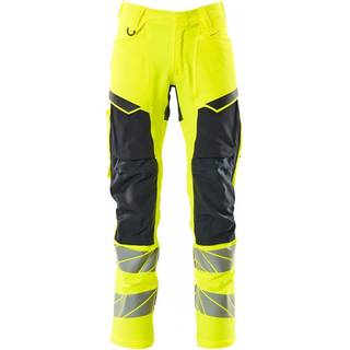 MASCOT® Bukser med knælommer Hi-Vis Gul/Mørk Marine 19479-711-17010 82C62