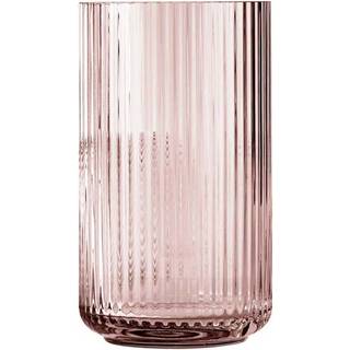 Lyngby Vase Glas Burgendy H25 cm