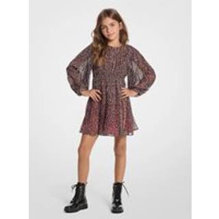 MK Metallic Leopard Dress - Brown - Michael Kors - 12Y