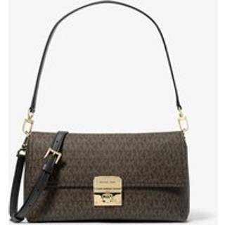 MK Addie Medium Signature Logo Convertible Shoulder Bag - Brown - Michael Kors - ONE SIZE