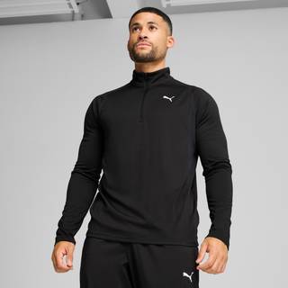 Men&#39;s Puma TAD TECH Fabric Mix 1/4 Zip, Black, Size M, Performance - Black - M