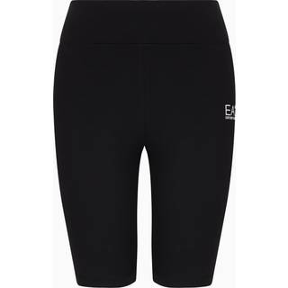 EA7 Emporio Armani Hight Waist Poly Cycle Shorts, Black - XXS