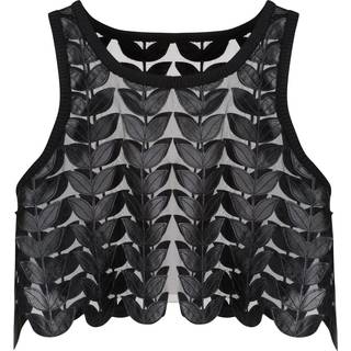 The Leather Leaf Crop Top, XXS