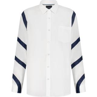 Denim Spiral Long Sleeve Shirt, S