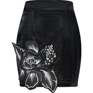 Crocodile Prints Flower Patch Skirt, L
