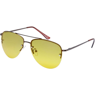Brune & Gule Aviator Solbriller