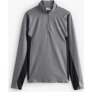 Columbia Three Pitch 1/2 Zip Top, Grey - S