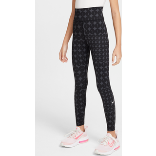 Nike One Dri-FIT-leggings med høj talje til større børn (piger) - sort - XS