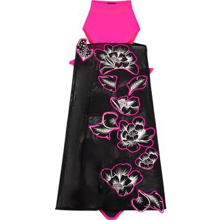 Sheer Floral Maxi Skirt, M