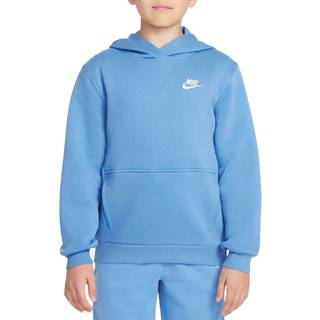 Nike Sportswear Club Fleece-pullover-hættetrøje til større børn - blå - M