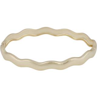 SNÖ of Sweden Row Oval Bracelet Plain Gold Onesize