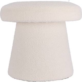 Skammel svamp teddy hvid 43 cm