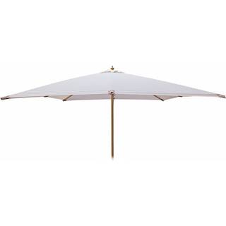 Signe Markedsparasol 3x3 Meter - Hvid/Beige Stribet