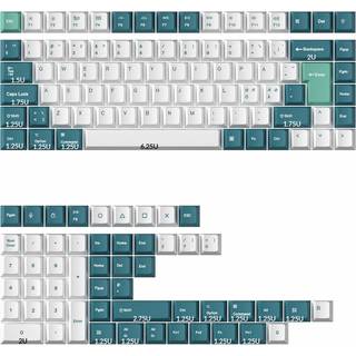 Keychron Cherry Profile Dye-Sub PBT Keycap Set ISO Nordic - White Mint