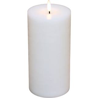 Cozzy LED bloklys Ø10 x H15 cm hvid