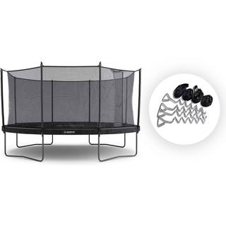 Trampolin North Pioneer Oval / 4,2 m x 2,9 m / Trampolin + Støttesæt