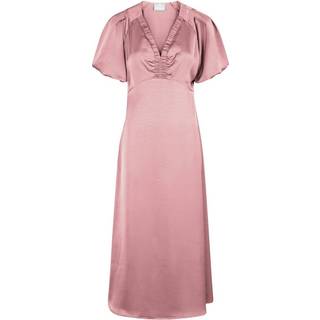 Illana Heavy Sateen Kjole, Evening Rose, 38