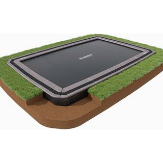 North In Ground + Sikkerhedsnet Firkantet / 5,2 m x 3,7 m / Trampolin
