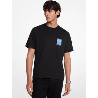 MK Graphic Logo Cotton T-Shirt - White - Michael Kors