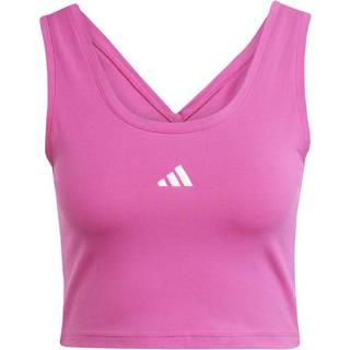 Essentials Small Logo Cotton Lifestyle tanktop - Semi Lucid Fuchsia / White - XL